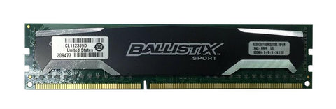Crucial Ballistix Sport 32GB (4x8GB)PC3-12800 DDR3 1600MHz RAM BLS8G3D1609DS1S00 - Securis