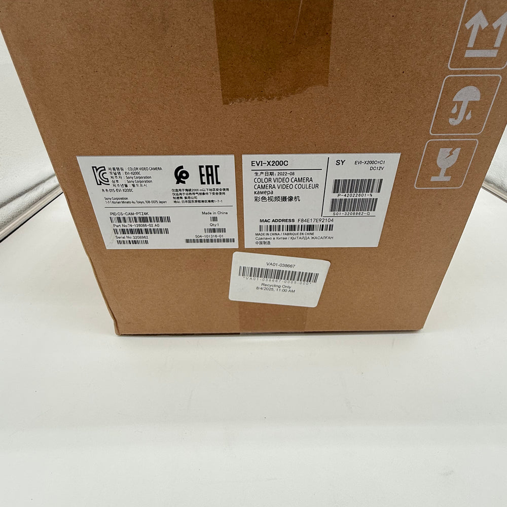New Open Box Cisco EVI-X200C, CS-CAM-PTZ4K Conference Webex Video Camera