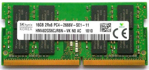 SK Hynix 16GB (1x16GB) PC4-21300 DDR4 2666 2Rx8 SODIMM Memory HMA82GS6CJR8N-VK