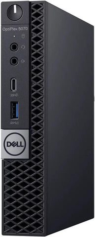 Dell Optiplex 5070 Micro Intel i5-9500T 2.2GHz 8GB RAM 256GB SSD Win10 Pro No AC
