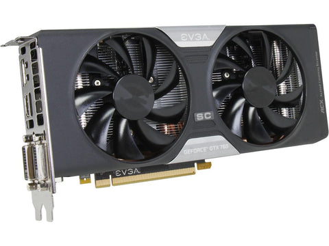 EVGA SuperClocked NVIDIA GeForce GTX 760 2GB GDDR5 Video Card 02G-P4-2765-KR