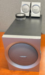 BOSE Companion 3 Multimedia Speaker System Silver Complete Sub w/ Speakers