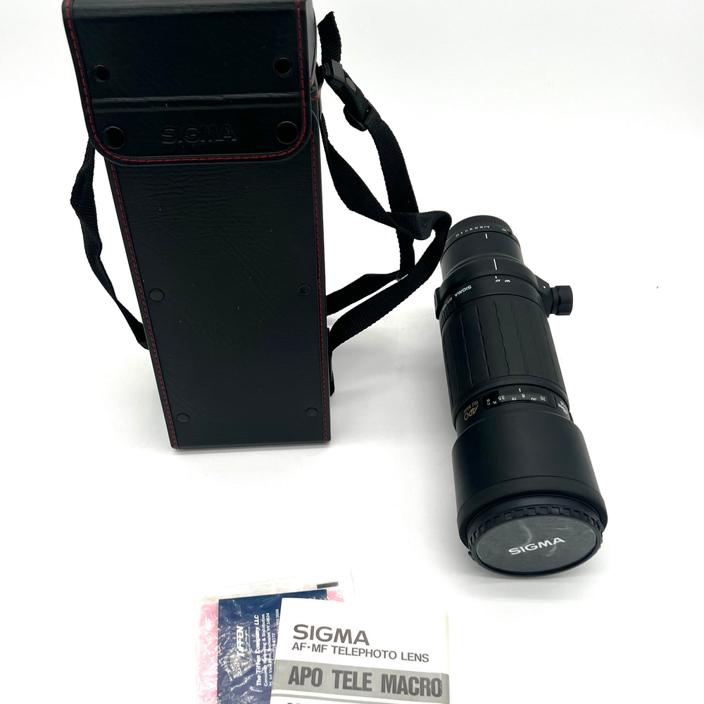 Sigma AF MF 400mm/5.6 APO Tele Macro PA-Z Auto Focus Lens for Canon