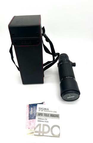 Sigma AF MF 400mm/5.6 APO Tele Macro PA-Z Auto Focus Lens for Canon