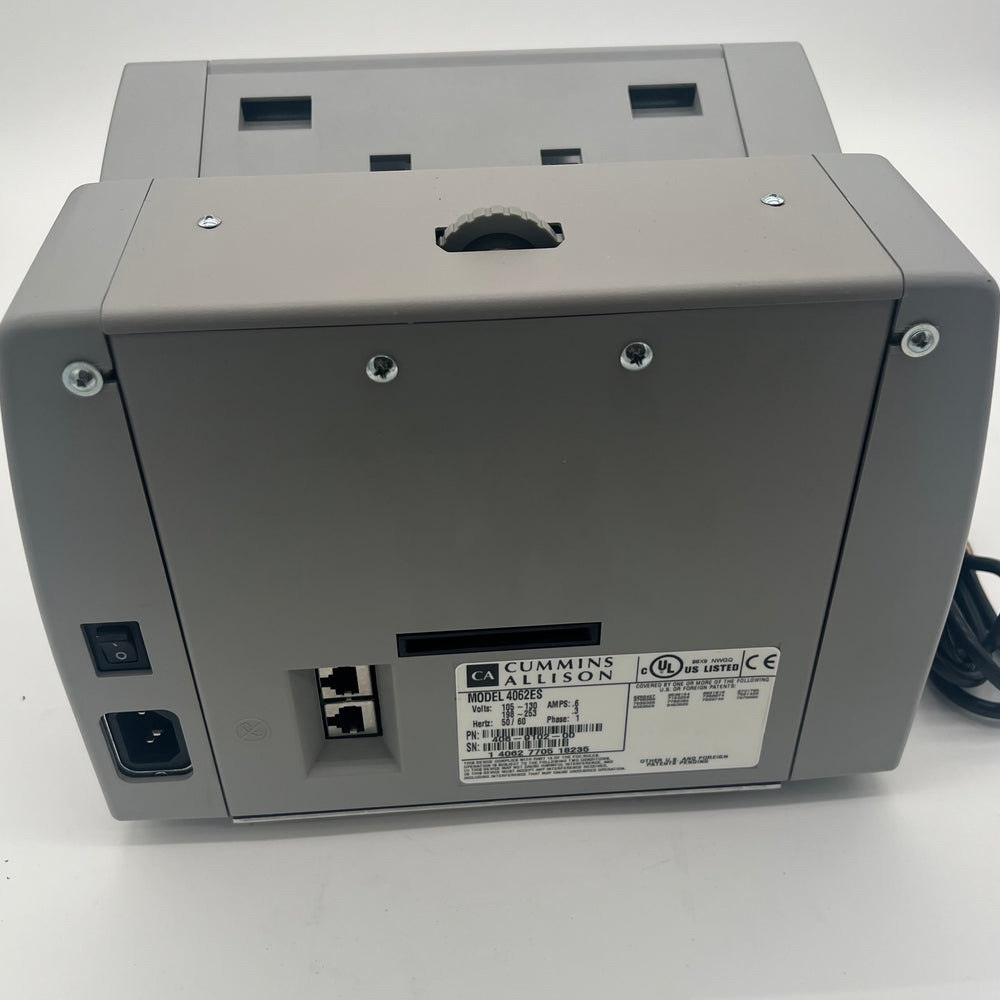 Cummins Allison JetScan Money Bill Counter (Model 4062ES) W/ Power Cord