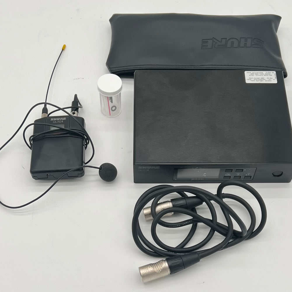 Shure QLXD4 G50 470-534 MHz Wireless Receiver W/ QLXD1 470-534 MHz transmitter