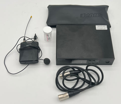 Shure QLXD4 G50 470-534 MHz Wireless Receiver W/ QLXD1 470-534 MHz transmitter