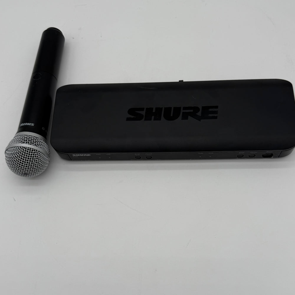 Shure PG58 Wireless Handheld Microphone w/ Shure BLX88 J10 584-608 MHz Receiver