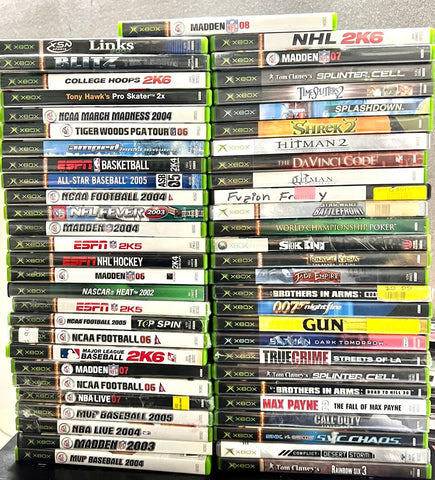 Lot of 55 Original Xbox Video Games