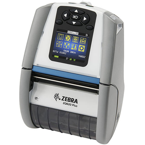 Zebra ZQ620 Thermal Label Mobile Printer Bluetooth Wi-Fi HUWA004-00 W/ Battery