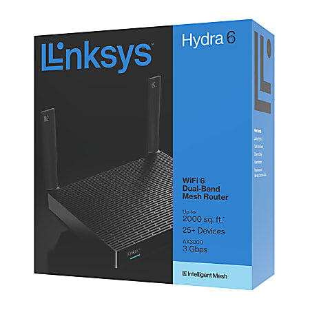 NEW Linksys Hydra 6 Wifi 6 Dual-Band Mesh Wireless Router AX3000 3Gbps