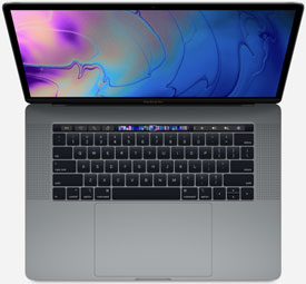 2018 Apple Macbook Pro 15,1 A1990 I7-8750H 2.20GHz 16GB RAM Touchbar 256GB SSD