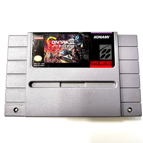 Contra 3 SNES Nintendo Game