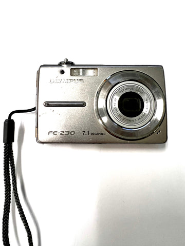 Olympus FE-230 7.1 MP Digital Camera Silver No Charger