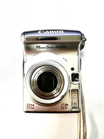 Canon PowerShot A550 7.1MP Digital Camera 4x Optical Zoom No Battery