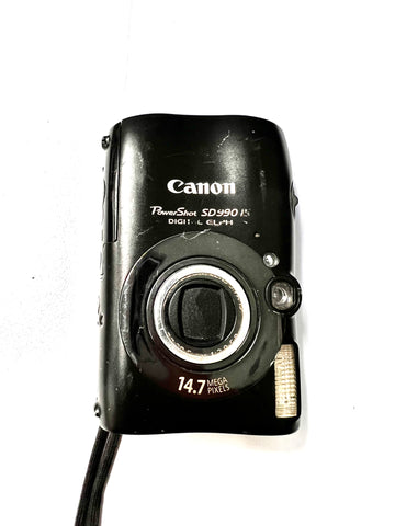 Canon PowerShot SD990 IS Digital Elph Camera 14.7MP With Battery