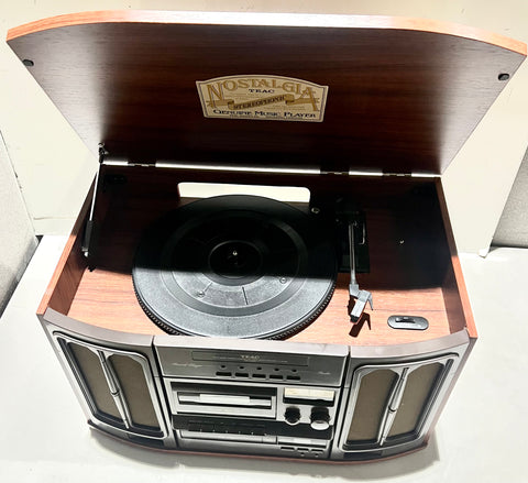 Nostalgia TEAC Stereophonic GF-330 Record Player Radio Cassette and CD Player