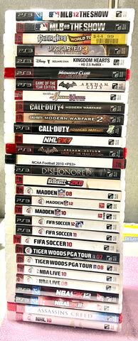 Lot of 30 Playstation 3 Video Games Including Call of Duty/Soccer/Midnight Club