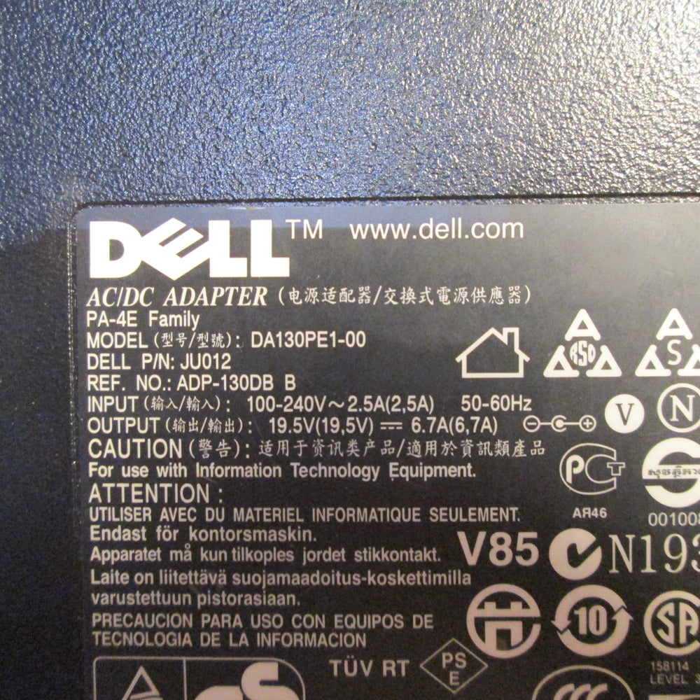 LOT OF 10 Dell PA-4E 130W AC Adapter Power Charger for Dell Inspiron