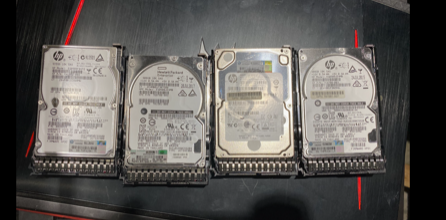 Mixed Lot of 131 900GB 2.5" SAS Hard Drives w/ 101 Trays & Screws Various Models