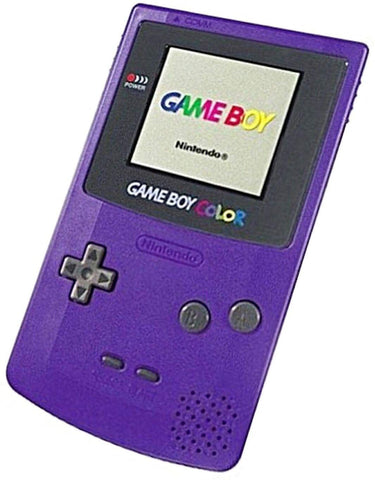 Nintendo GBC Gameboy Color CGB-001 Purple Handheld Game Console TESTED