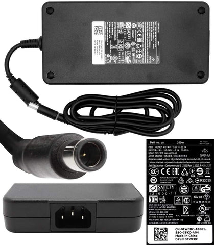 Genuine Dell 0FWCRC AC Power Adapter 240W 19.5V Charger - GA240PE1-00, PA-9E - Securis