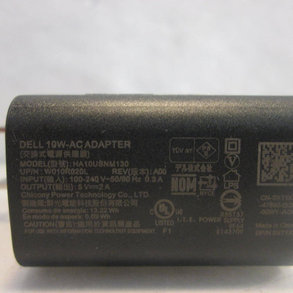 Genuine Dell HA10USNM130 10W 5V USB Wall Charger & Cable - Securis
