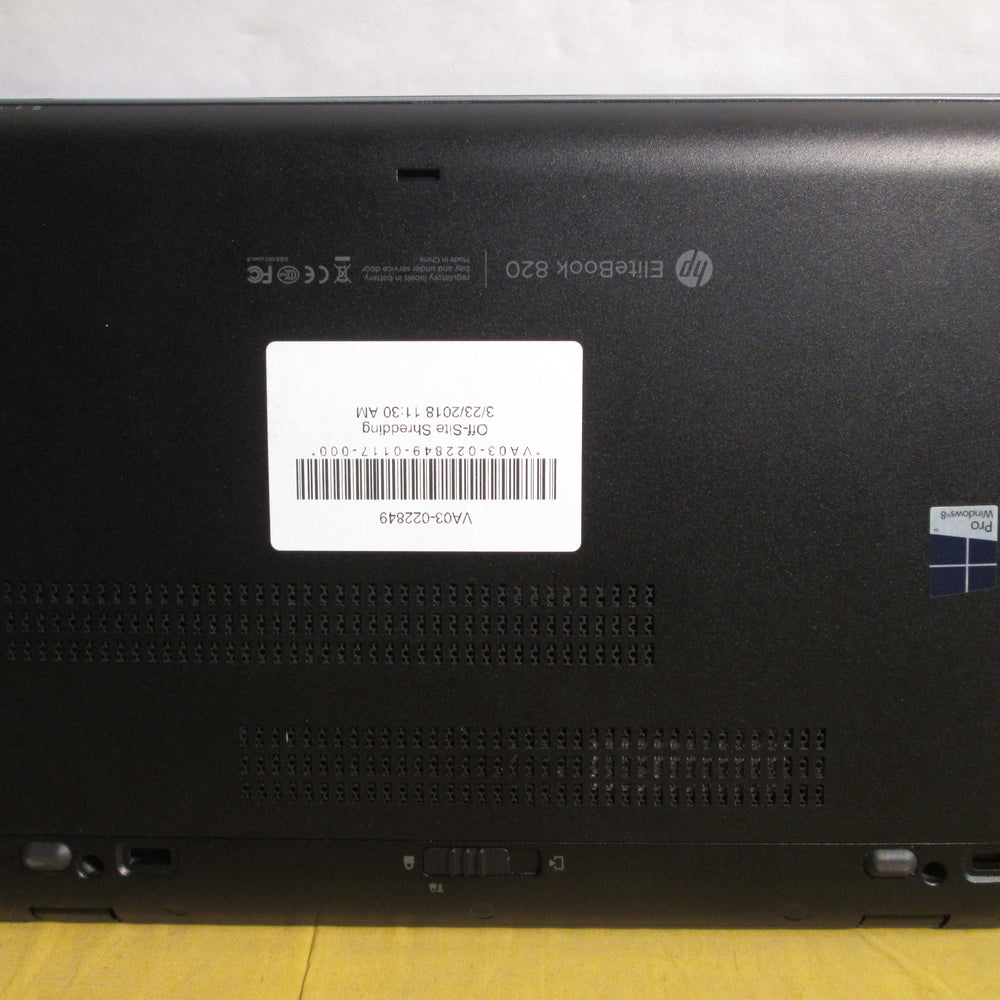 HP EliteBook 820 G1 Intel Core i7 2.10GHz 4GB Ram Laptop {Integrated Graphics} - Securis