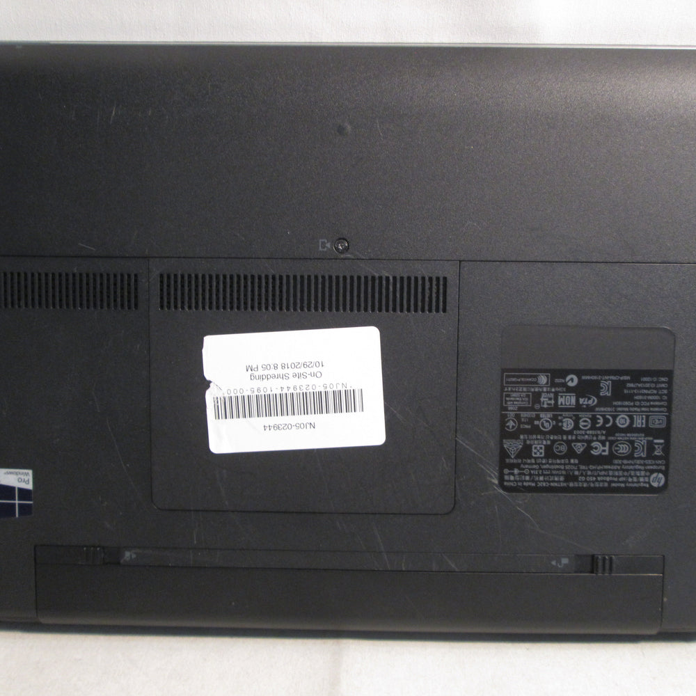 HP ProBook 450 G3 Intel Core i5 2.30GHz 4GB Ram Laptop {Integrated Graphics}/ - Securis