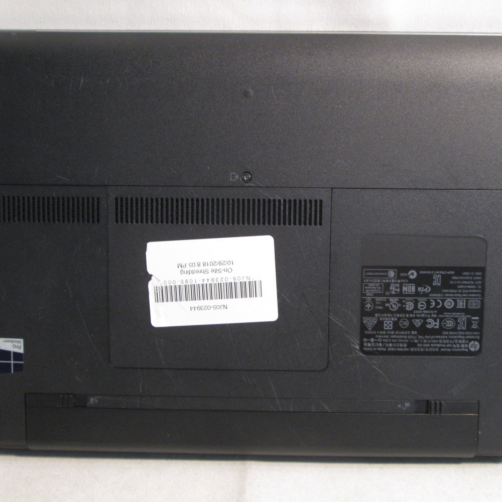 HP ProBook 450 G3 Intel Core i7 2.50GHz 8GB Ram Laptop {Integrated Graphics} - Securis