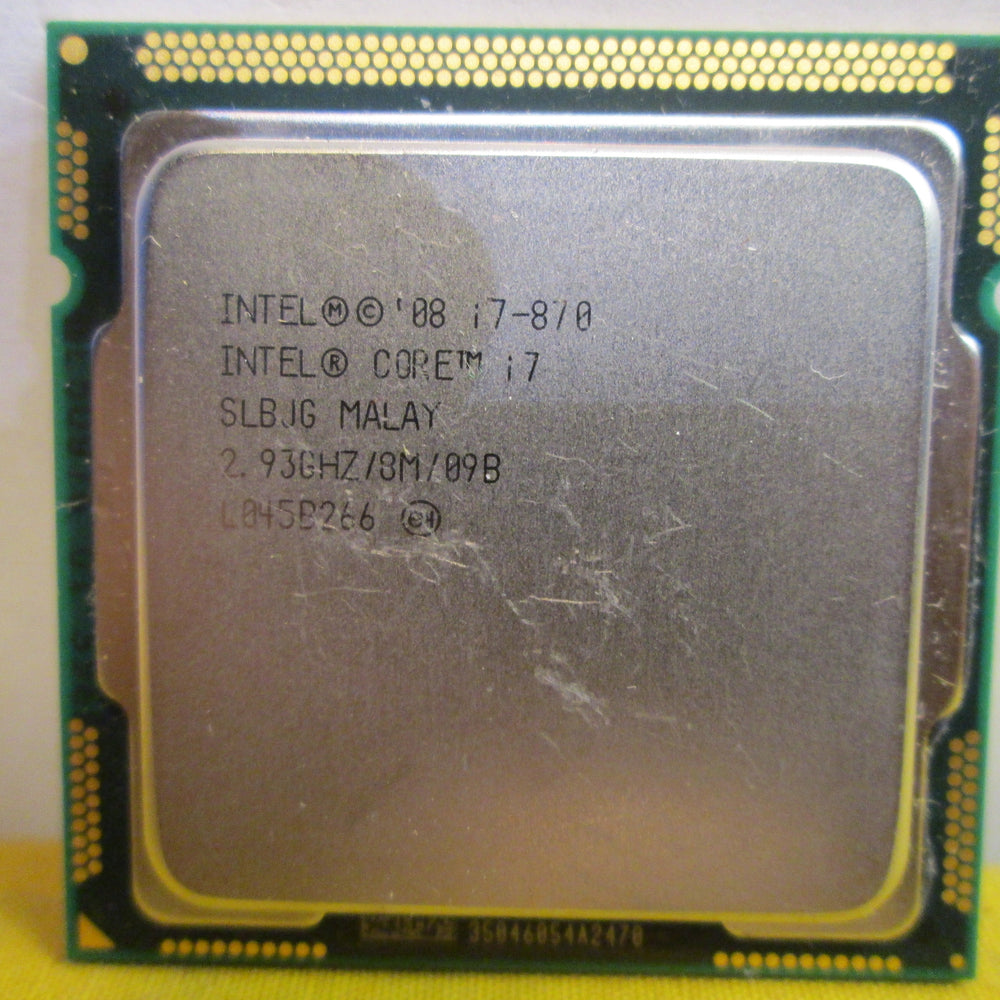 Intel Core i7-870 2.93GHz SLBJG Processor Socket 1156 QUAD Core Computer CPU - Securis