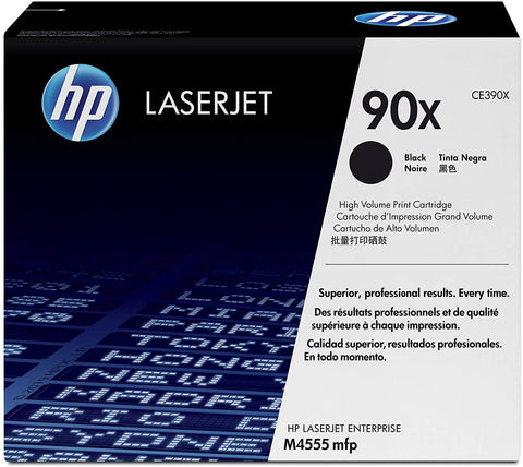 NEW Genuine/OEM HP CE390A 90A Black Toner Cartridge For LaserJet M4555 MFP - Securis