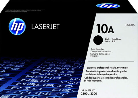 NEW HP Q2610A Black Toner Cartridge 10A for HP LaserJet - Securis