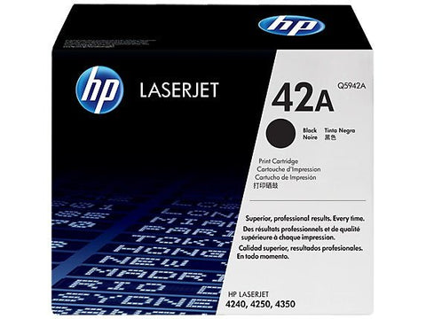 NEW HP Q5942A Black Toner Cartridge 42A for HP LaserJet - Securis