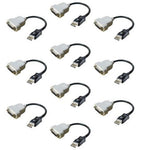 NEW Lot of 10 Dell DisplayPort to DVI Cable Adapter 023NVR - Securis