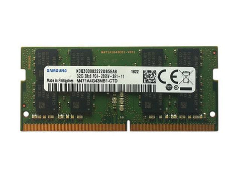 Samsung 32GB (1x32GB) PC4-21300 DDR4 2666MHz 2Rx8 SODIMM Memory M471A4G43MB1-CTD - Securis